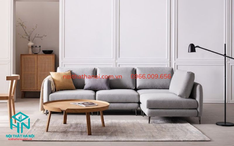 mẫu sofa nỉ phòng khách đáng mua nhất