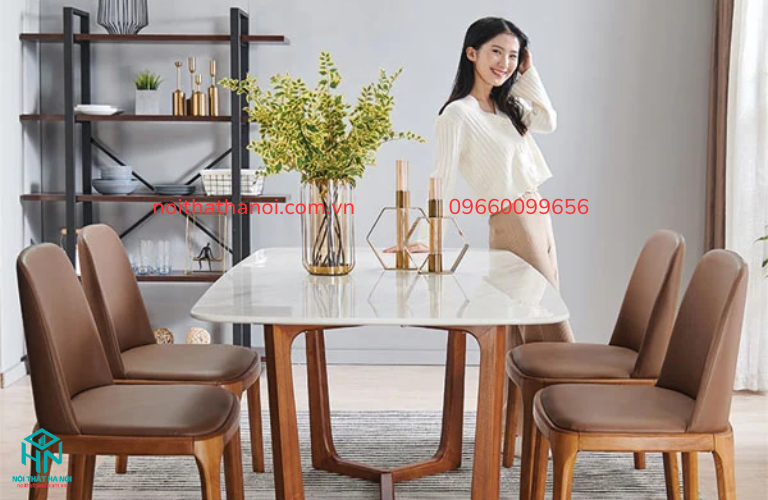Phong cách bộ bàn ăn 4 ghế cho nhà nhỏ