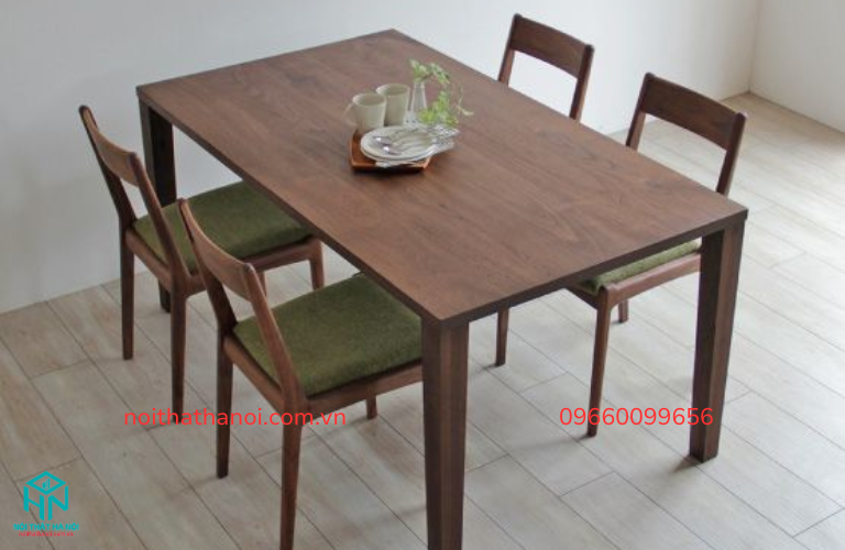 Đặc điểm của bộ bàn ăn 4 ghế gỗ xoan đào